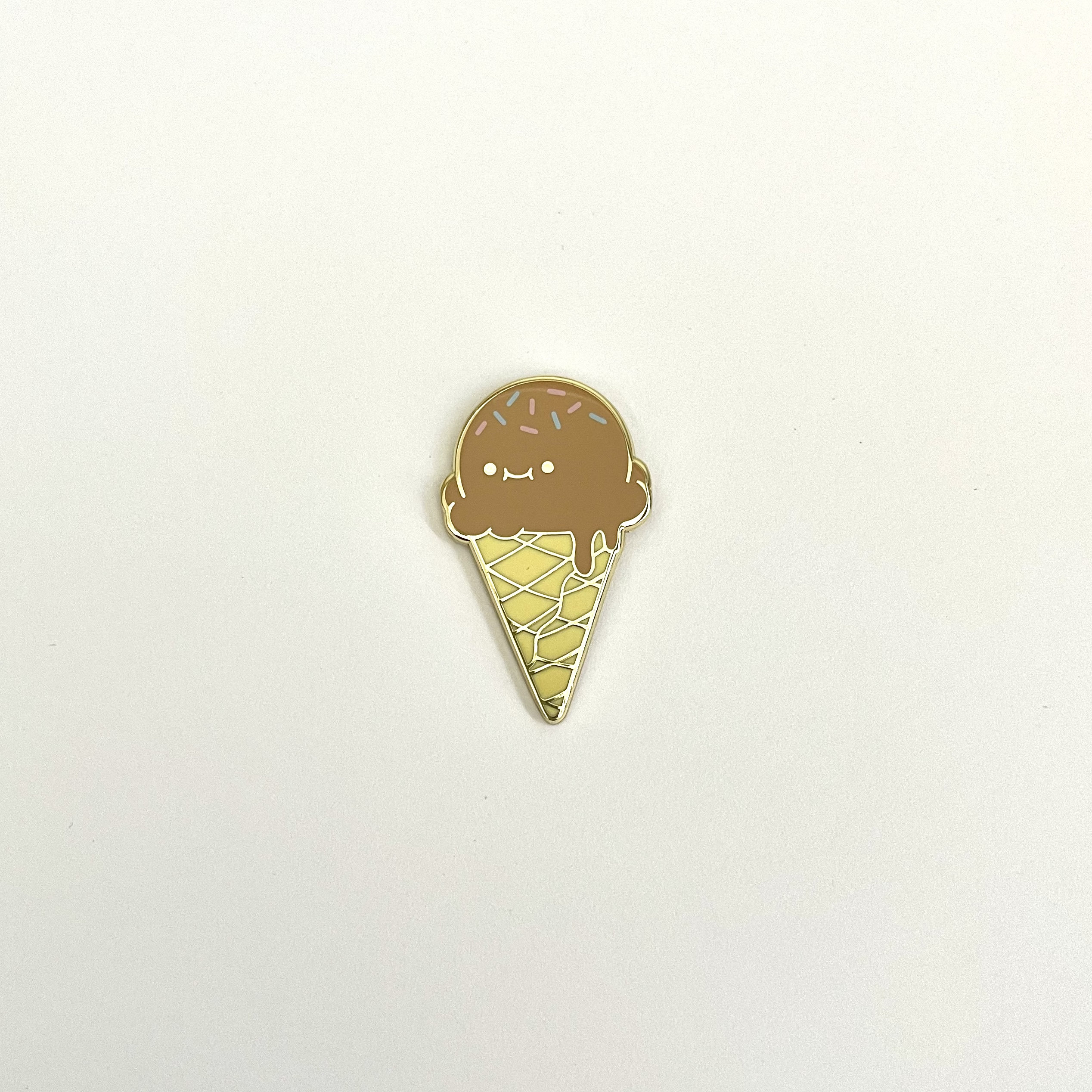 Ice Cream Cone Enamel Pin - Etsy