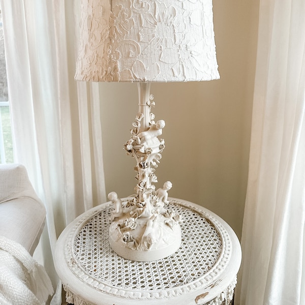 Shabby Chic Lamp Etsy