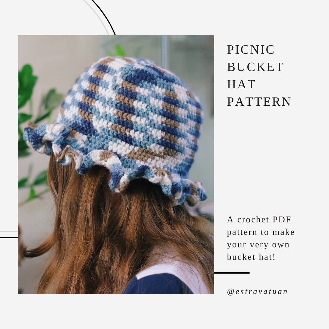 Beginner Friendly Crochet Bucket Hat DIGITAL PATTERN / PDF Download ...