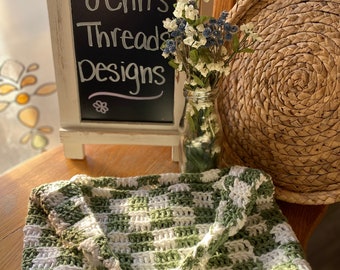 Checkered Crochet Purse