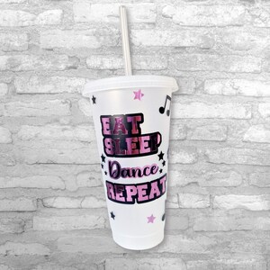 Personalised Dancer Cold Cup, Music & Dance Gift