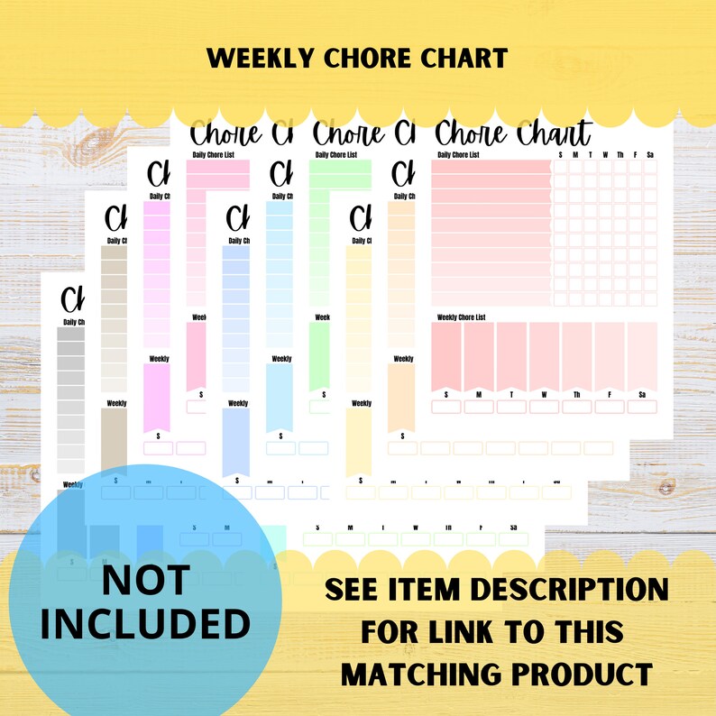 4 Daily Chore Chart System 3 Kids, 1 Shared 4 Kids, No Shared Printable ...