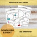 All About Dad Fill in the Blank Template Full Color & Coloring Page ...
