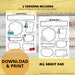 All About Dad Fill in the Blank Template Full Color & Coloring Page ...