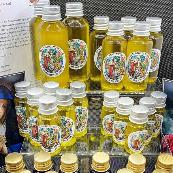 Catholic Blessed Holy Oil of the Infirm for the Faithful’s Use at Home - Various Sizes Acailable - Consecrated by Catholic Bishop