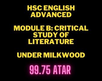 Módulo B: Estudio crítico de notas literarias (Under Milk Wood) / Notas y ensayos del HSC avanzado en inglés /