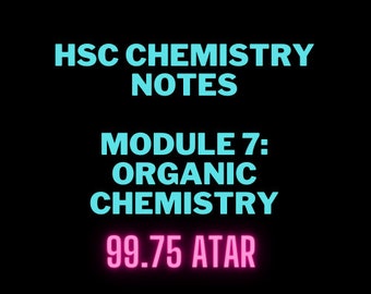 Notas de química del HSC / Módulo 7: Química orgánica / Notas de estudio de química del año 12 / Química del HSC / Química del HSC