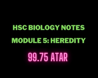 HSC Biology Notes / Módulo 5: Herencia