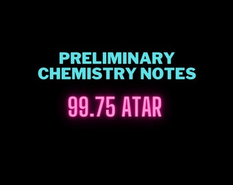Notas de estudio de química preliminares / Notas de estudio de química del año 11 / química del año 11 / química preliminar