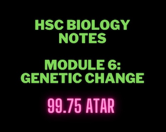 Notas de biología del HSC / Módulo 6: Cambio genético