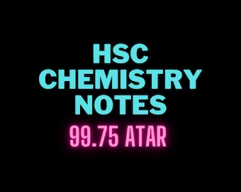 HSC Chemistry Notes | All Modules | Complete Notes | HSC chem