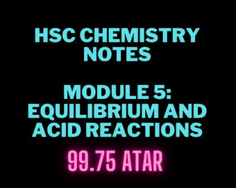 Notas de química del HSC / Módulo 5: Equilibrio y reacciones ácidas / Notas de estudio de química del año 12 / Química del HSC / Química del HSC