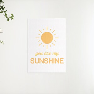 You Are My Sunshine Quotes Print, Poster, Wall Art Quotes, Typography ...