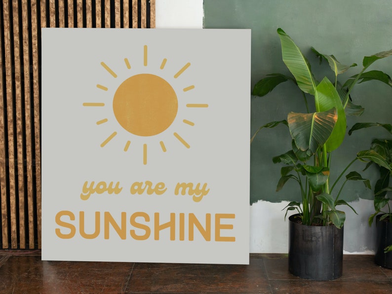 You Are My Sunshine Quotes Print, Poster, Wall Art Quotes, Typography ...