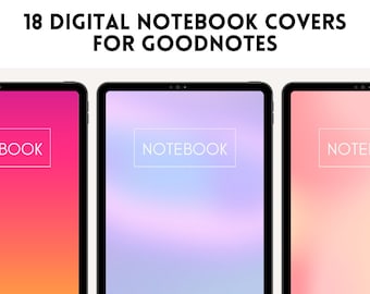18 種類のデジタル ノートブック カバー、Goodnotes デジタル ノート