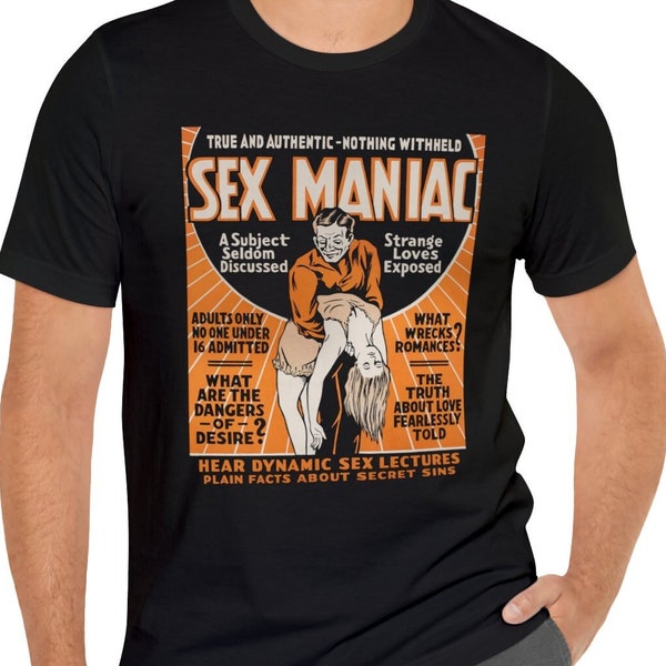 Sex Maniac T-Shirt Short Sleeve Movie Tee