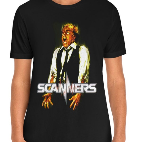 Scanners Movie T-Shirt Black Short Sleeve Tee