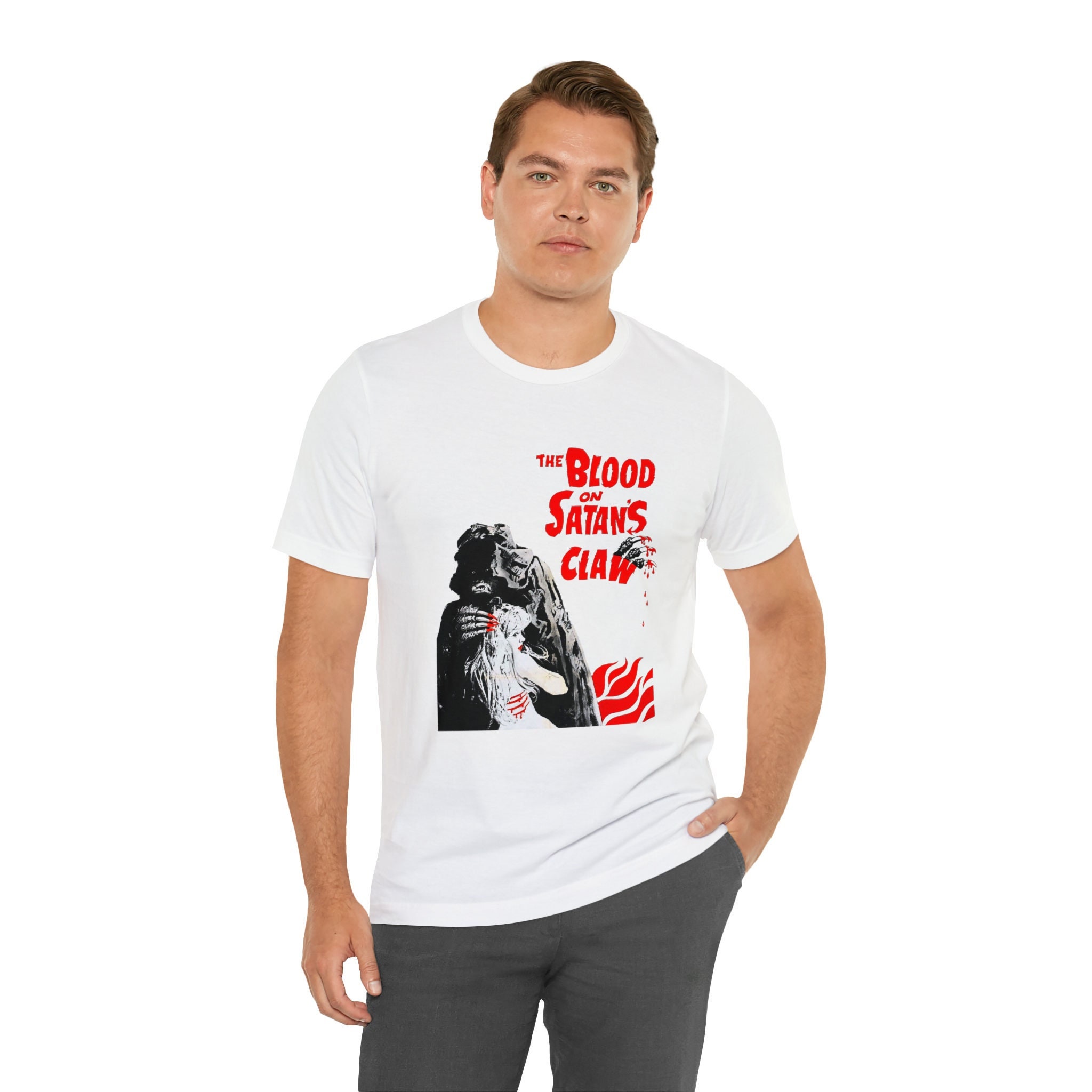 The Blood On Satans Claw Short Sleeve T-Shirt Horror Movie Tee