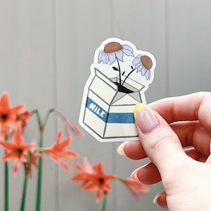 Doodle Sticker | Kawaii Sticker | Pastell Ästhetische | Blumenkern | Pastellkern