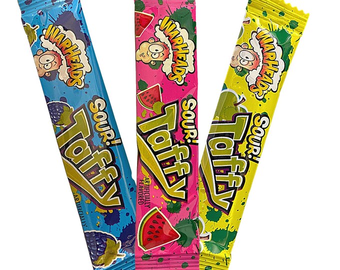 Warheads Sour Taffy Tiktok Viral Candy Warheads Sour Taffy Etsy