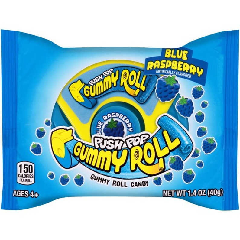 Push Pop Rolls Sweet & Sour Summer Candy Push Pop Gummy Roll Etsy