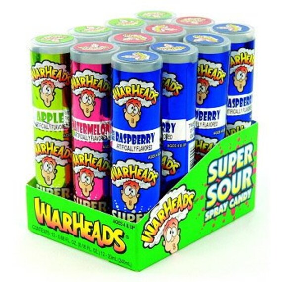 Warheads Super Sour Spray Candy 1 Warheads SUPER SOUR SPRAY Etsy