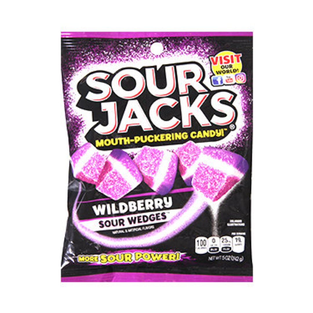 Tiktok Sour Jacks Candy 1 Pack Sour Jacks Sour Wedges SOUR Etsy