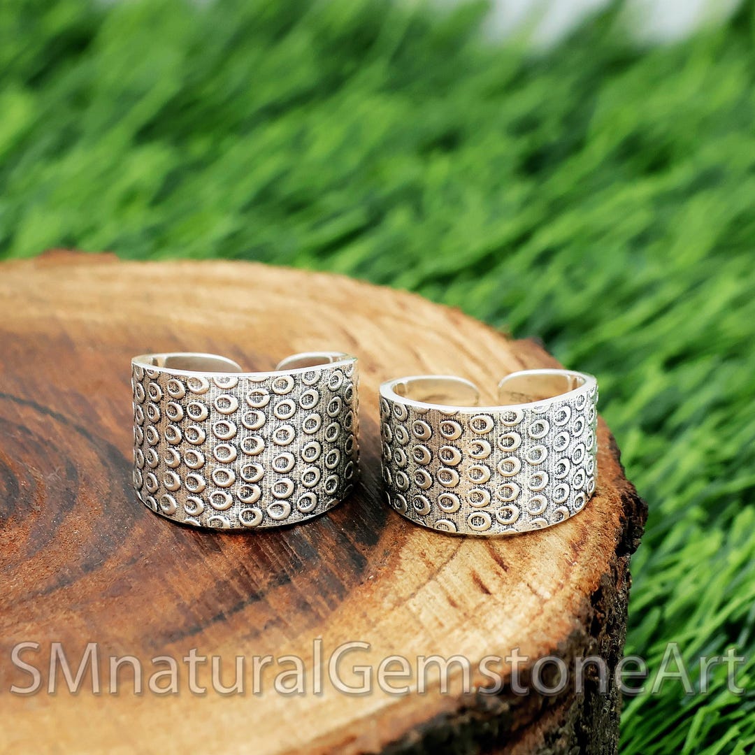 Open Cuff Rings Sterling Silver Open Cuff Ring: Adjustable Comfort Fit Band - Etsy