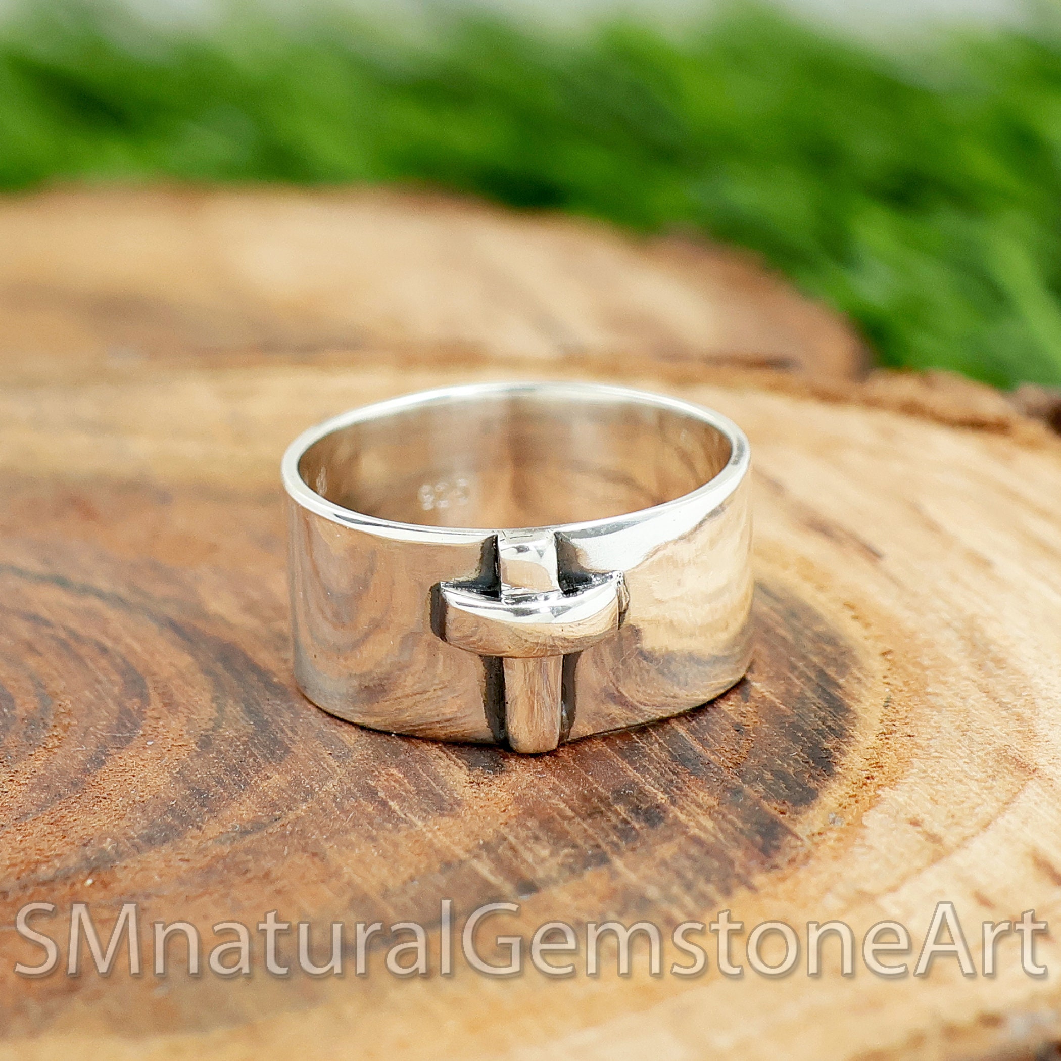 Cut Out Cross Ring - Etsy