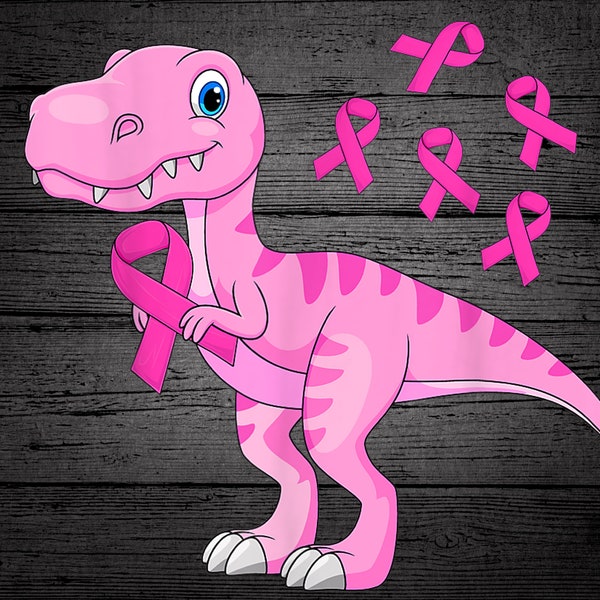 Breast Cancer Dinosaur png, Cancer Awareness png, Motivational Shirt, Personalized Team Cancer png , Cancer Support Team Tee