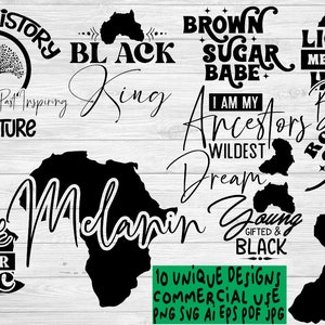 Black History SVG Bundle / afroamericano svg / black history svg / black history month / eps, svg, dxf, png, jpg / DOWNLOAD IMMEDIATO