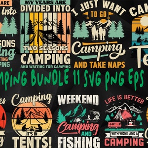 Camping PNG Bundle, Camping Quote PNG, Camping Saying SVG, Funny Camping png, Camplife Quote, Camp Life Eps, Campfire svg, Camping PNg