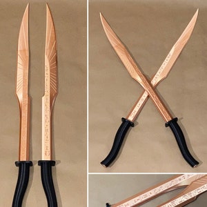 Scarlet Scarab Swords 3D printed DIY cosplay props