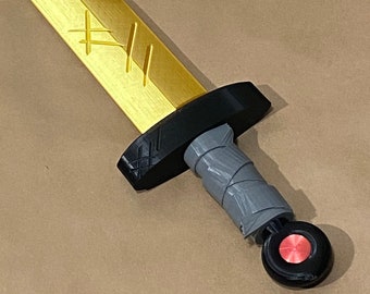 Adventure Time 3D printed Gold Sword (3D Printed Costume Prop)