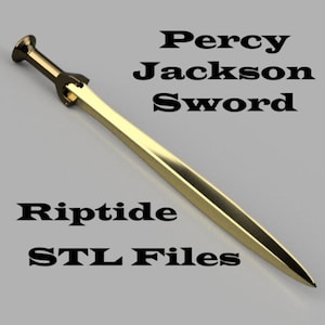 Riptide Sword from the New Percy Jackson Olympians Series (3D Digital Files)