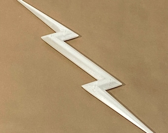 24in Hollow Lightning Bolt 3D Print with cavity for LED&#39;s and batteries