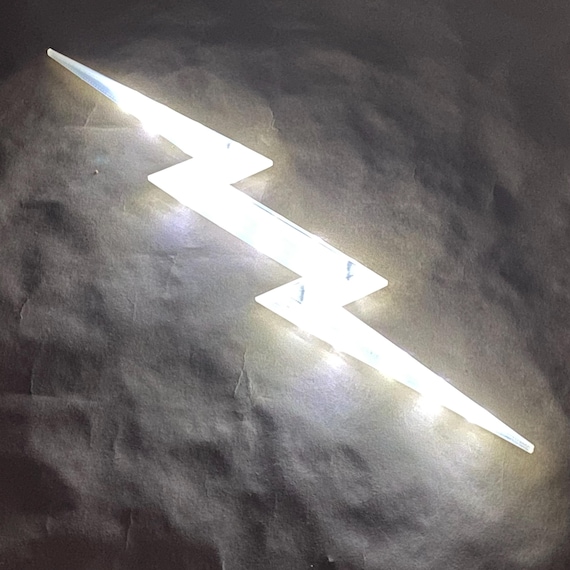 19in 3D Printed Lightning Bolt Prop: Thor, Zeus, Valkyrie Costume