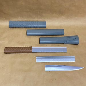 Katana style sword with Scabbard (3D Printed Costume Prop)