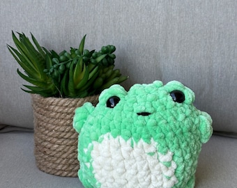 Fluffy Crochet Frog