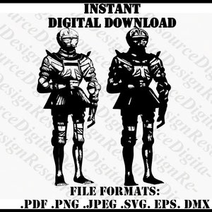 French Armor SVG, Ornate Armor Svg, Knight svg  Graphic Design, Instant Download, png, eps, dxf, Line Art SVG, SVG File for Cricut Machine