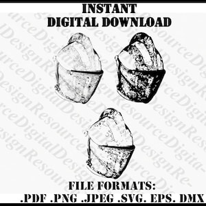 Knights Close Helmet svg, Armor Vector Graphic,  Graphic Design, Instant Download, png, eps, dxf, Line Art SVG, SVG File for Cricut Machine