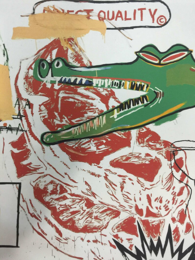 Jean-Michel Basquiat Lithograph 50 x 70 cm rupert Jasen Smith edition with certificate Jean-Michel Basquiat Lithograph 50 x 70 cm rupert Jasen Smith edition with certificate
