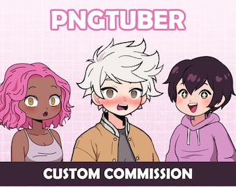 Custom PNGTuber Model Commission - Unique Avatar for Streamers and Content Creators - Animated GIFTuber