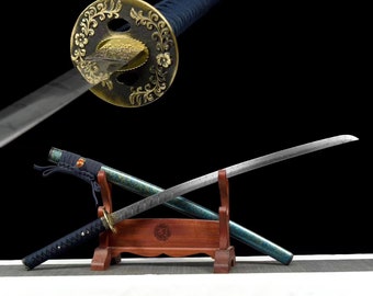 Handgesmeed Japans Samurai-zwaard Alle Tang katana-zwaarden