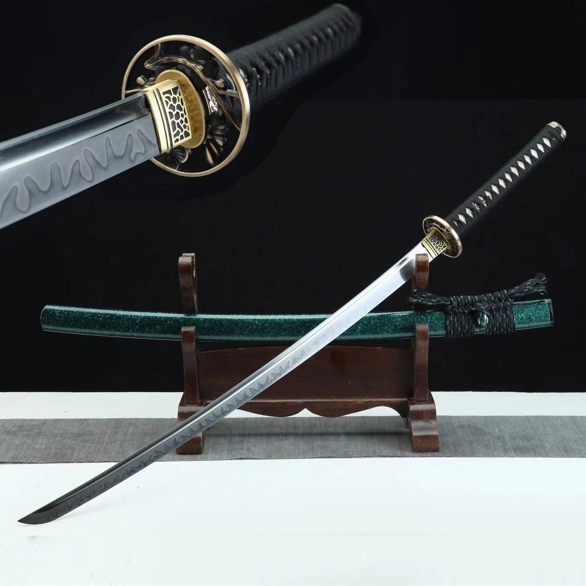 本物の日本刀 1095鋼粘土焼き入れサムライ刀 全唐刀 - Etsy 日本