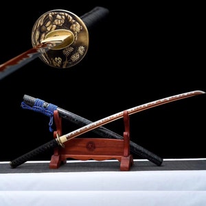 Hand-forged Japanese katana Quan Tang 1090 steel Samurai Sword Anime katana