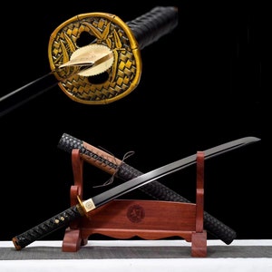 All-Tang Japanese Samurai Sword 1040 steel anime film and television Samurai Knife real katana