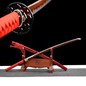 Hand-forged Japanese katana Quan Tang 1090 steel Samurai Sword Anime katana