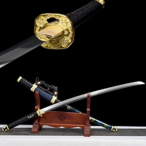 Hand-Forged 1090 Steel Samurai Katana Sword - Full Tang Blade