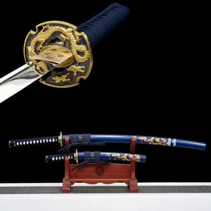 Quan Tang Japanese katana 1045 steel katana sword real katana sword real dragon katana
